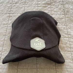 trtl Travel and Airplane Pillow Soft Fleece BLACK